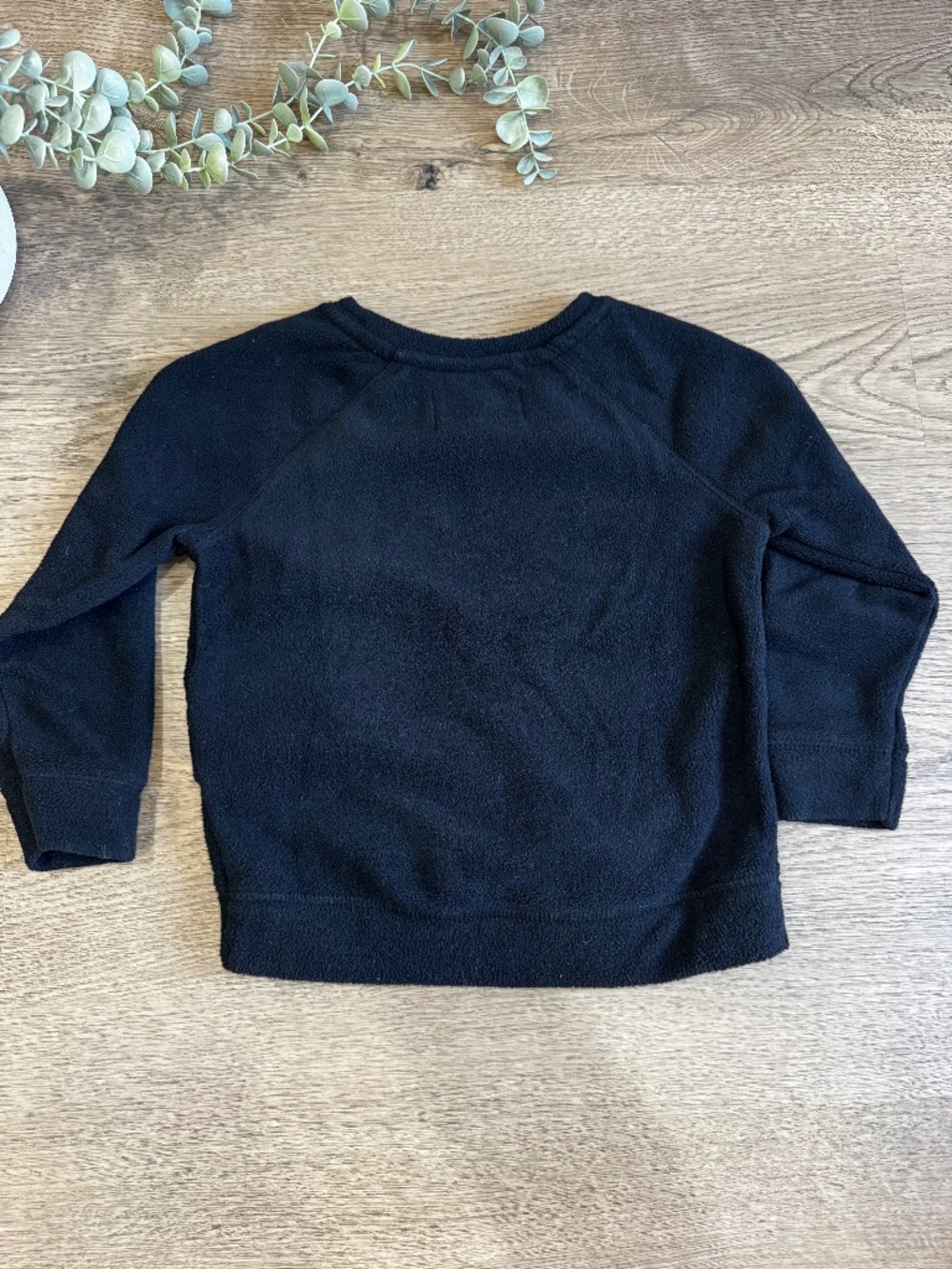 Old Navy Boys 3T Black Fleece Sweatshirt Asymmetrical Hem